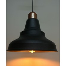 Rsylight Retro Metal Sarkıt Avize Rustik Tekli Sarkıt Siyah Bakır Cafe Mutfak Aydınlatma