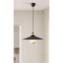 Rsylight Retro Metal Sarkıt Avize 30 cm Mat Bakır
