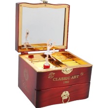 Best Life Klasik El Yapımı Balerin Müzik Kutusu Clockwork Mücevher Kutusu Kızlar Için Kahverengi (Yurt Dışından)