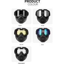 Kkmoon Mortorcycle Yüz Maskesi Açık Yüz Kask Motokros Göz (Yurt Dışından)
