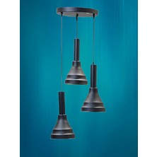 Rsylight Daria Retro Metal Dekoratif 3 Lü Modern Rustik Sarkıt Avize Çap:30 cm