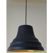 Rsylight Rys Retro Metal Sarkıt Avize Rustik Tekli Sarkıt Siyah Cafe Mutfak Aydınlatma 27 cm