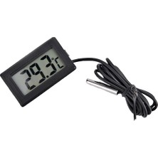 Hobi Mekatronik Dijital Termometre Metal Problu Sıcaklık Ölçer Kuluçka Termometre