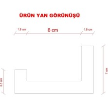 Setli Duvar Rafı 200 cm  Krem ( Mat )