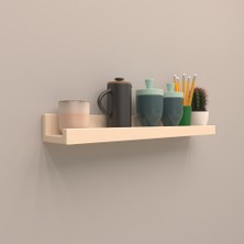 Setli Duvar Rafı 40 cm  Krem ( Mat )