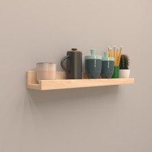 Setli Duvar Rafı 80 cm  Akçaağaç ( Mat )