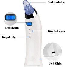 Profesyonel LED Ekran Şarjlı Vakum Siyah Nokta Temizleyici Siyah Nokta Temizleme Aleti