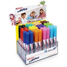 Edding 14 Funtastics Yuvarlak Kalın Uçlu Jumbo Keçeli Kalem Seti Pleksi Stant 48'li 4X12 Renk