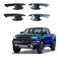 Ebal Oto Ford Ranger  Mat Siyah Kapı Kolu Iç Kaplama 4 Prç 2015 Sonrası