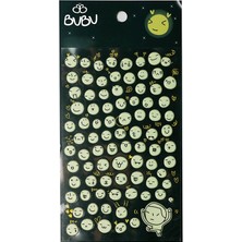 Bubu Puffy Sticker Gülen Yüzler