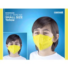 Rosimask Ffp2 Çocuk Maske (6-12 Yaş) 10 Adet Sarı Maske