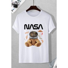Muwen Butik Nasa Baskılı Tasarım T-Shirt