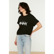Muwen Butik Moon Phases Tasarım Tshirt