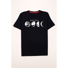 Muwen Butik Moon Phases Tasarım Tshirt