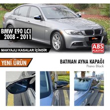 Şüscar Oto Bmw E90 Makyajlı Kasa Batman Yarasa Ayna Kapağı Piano Black Abs Plastik