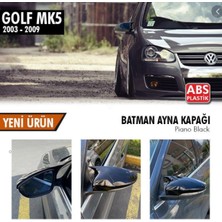 Şüscar Oto Vw Golf 5 2003-2009 Batman Yarasa Ayna Kapağı Piano Black Abs Plastik