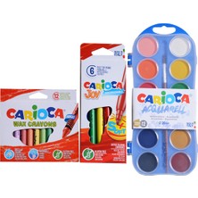 Carioca Yıkanabilir Pastel Boya Keçeli Kalem ve Sulu Boya Seti
