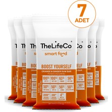 TheLifeCo SmartFood Boost Yourself Raw Bar 75gr (C+B3+B6+B12+E Vitamini+Çinko+Selenyum) x7