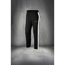 Poseidon Storm Erkek  Beyaz  Supra Penye Kumaş Şeritli Rahat Kapüşonlu Eşofman Takımı (S-3xl)