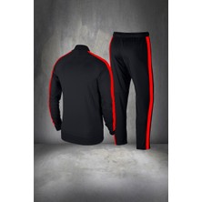 Poseidon Storm Erkek Siyah Supra Penye Ter Yapmaz Nefes Alabilir Kumaş Eşofman Takımı Seti (S-3xl)