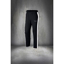 Poseidon Storm Erkek Siyah Supra Penye Nefes Alabilir Kumaş Alt Rahat Eşofman Yürüyüş Takımı (S-3xl)
