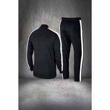 Poseidon Storm Erkek Siyah Supra Penye Nefes Alabilir Kumaş Alt Rahat Eşofman Yürüyüş Takımı (S-3xl)