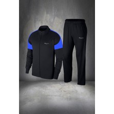 Poseidon Storm Erkek Siyah Supra Penye Kumaş Koşu ve Yürüyüş Için Eşofman Takımı (S-3xl)
