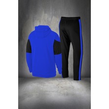 Poseidon Storm Erkek Mavi Supra Penye Kumaş Cepli Rahat Eşofman Takımı (S-3xl)