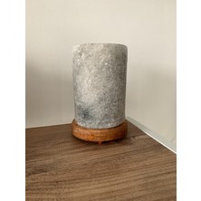 Salt and More Gri Silindir Tuz Lambası