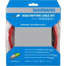 SHIMANO OT-RS900 (105 R7000 Seri) Optıslıck Yol Vites Kablo Seti KIRMIZI(Y8ZG98110)