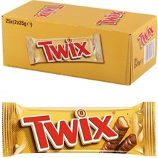 Twix Karamel Dolgulu Çikolata Bar 25 x 50 gr