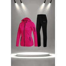 Poseidon Storm Kadın Fuşya Supra Penye Kumaş Fermuarlı Eşofman Takımı (S-3xl)
