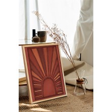 Özcanlar Çerçeve Ahşap Çerçeveli Poster Çerçeve Tekli Tablo Modern Çerçeve Dekorasyon Ev Dekoru ÖZC-378