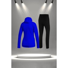 Poseidon Storm Kadın Mavi Supra Penye Kumaş Şık ve Rahat Eşofman Takımı (S-3xl)