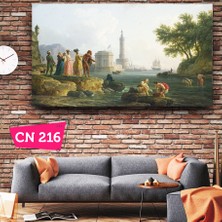 Milyardabir Claude-Joseph Vernet - A Sea-Shore / Ünlü Fransız Ressam Tablosu