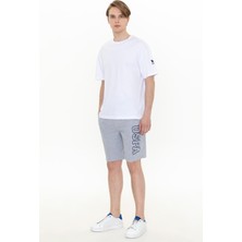 U.S. Polo Assn. Erkek Gri Melanj Örme Şort 50251757-VR086