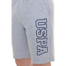 U.S. Polo Assn. Erkek Gri Melanj Örme Şort 50251757-VR086