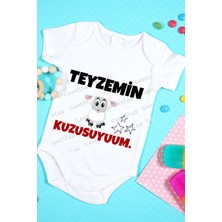 Canestar Özel Tasarım Bebek Zıbın - Çıtçıtlı Body-Zıbın Teyzemin Kuzusuyum