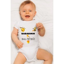 Canestar Özel Tasarım Bebek Zıbın - Çıtçıtlı Body- Zıbın Babasının Bal Peteği