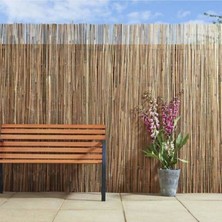 Ersa Hediyelik 1.5-5 Metre Galvaniz Bakır Telli Hasır Kamış Bahçe Çiti Bambu Çit