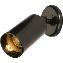 Mylights Retro Mafsalı Parlak Siyah LED Aplik LED Spot  Ampul Dahildir Günışığı