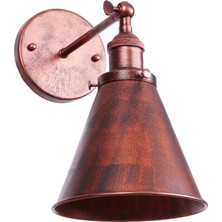 Mylights Bakır Eskitme Konık  Retro Rustik Aplik  E27 Duylu
