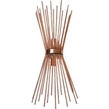 Mylights   Büyük Boy Bakır Kirpi Aplik  2XE27 Duy  Rustik Aplik  Duvar Lambası