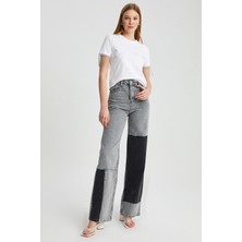 Parkkaron Kadın Kolları Zincir Detaylı Basic T-Shirt