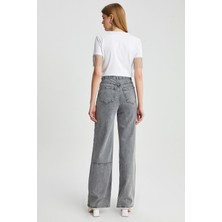 Parkkaron Kadın Kolları Zincir Detaylı Basic T-Shirt