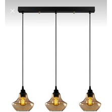 Dylight Diana Retro Masa Üstü Dekotaif Bal Camlı Dekoratif Sarkıt Avize Genişlik:60 cm