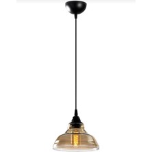 Dylight Retro Dekoratif Rustik Bal Cam Tekli Sarkıt Avize