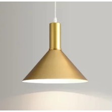 Dylight Retro Metal Gold Dekoratif Rustik Kafe Mutfak Sarkıt Avize Çap 30 cm