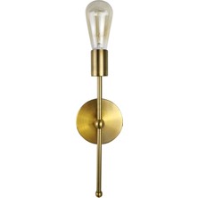 Dylight Retro Metal Mat Gold Dekoratif Duvar Aplik