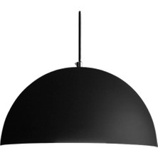 Dylight Retro Metal Siyah Dekoratif Tekli Sarkıt Avize Çap.40 cm